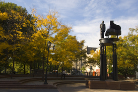 Current view of Duke Ellington Memorial